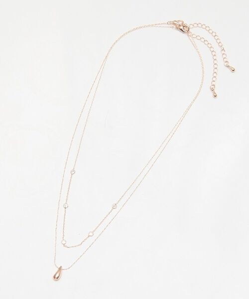 earth music&ecology(アースミュージックアンドエコロジー)の「SET2点ドロップネックレス+ビジューネックレス(ネックレス・レディース・シルバー/ピンク・FREE)」の18枚目の写真