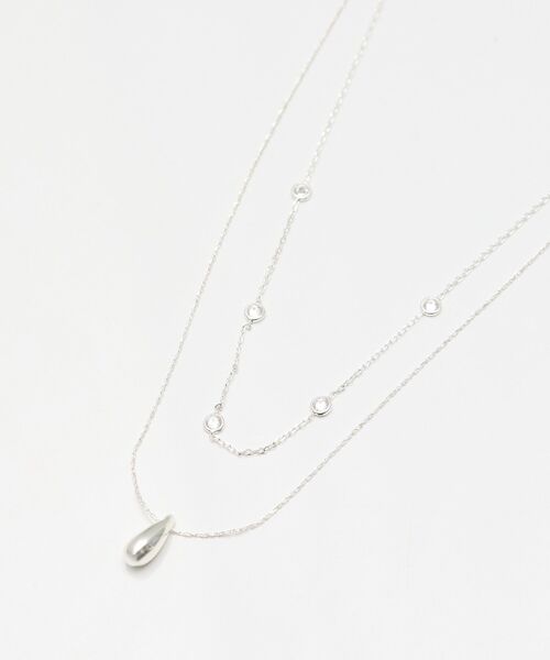 earth music&ecology(アースミュージックアンドエコロジー)の「SET2点ドロップネックレス+ビジューネックレス(ネックレス・レディース・シルバー/ピンク・FREE)」の19枚目の写真