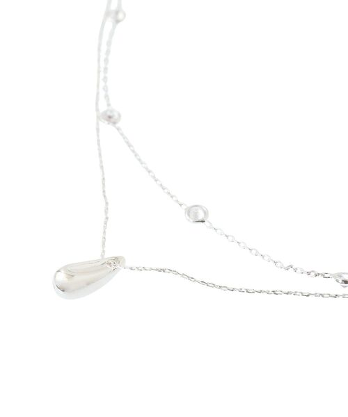 earth music&ecology(アースミュージックアンドエコロジー)の「SET2点ドロップネックレス+ビジューネックレス(ネックレス・レディース・シルバー/ピンク・FREE)」の22枚目の写真