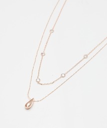 SET2点ドロップネックレス+ビジューネックレス