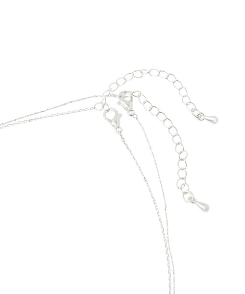 earth music&ecology(アースミュージックアンドエコロジー)の「SET2点ドロップネックレス+ビジューネックレス(ネックレス・レディース・シルバー/ピンク・FREE)」の12枚目の写真