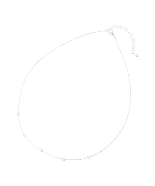 earth music&ecology(アースミュージックアンドエコロジー)の「SET2点ドロップネックレス+ビジューネックレス(ネックレス・レディース・シルバー/ピンク・FREE)」の14枚目の写真