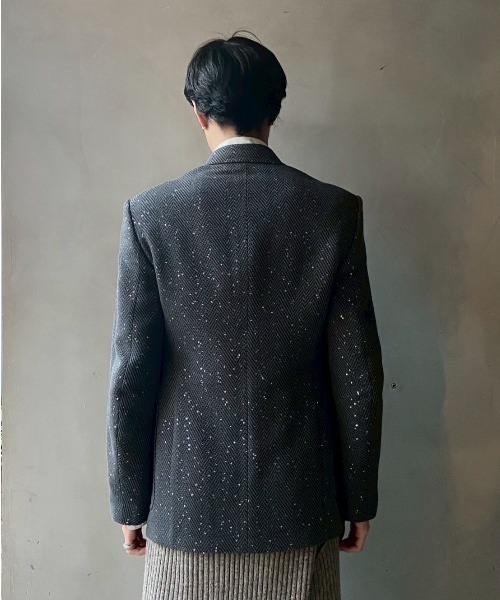 最終値下げMASU エムエーエスユー SMOKING JACKET MASU(エムエーエスユー)のSPARKLING TAILORED JACKET DARK GREY