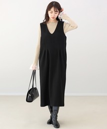 裏起毛2WAYサロペットワンピース
