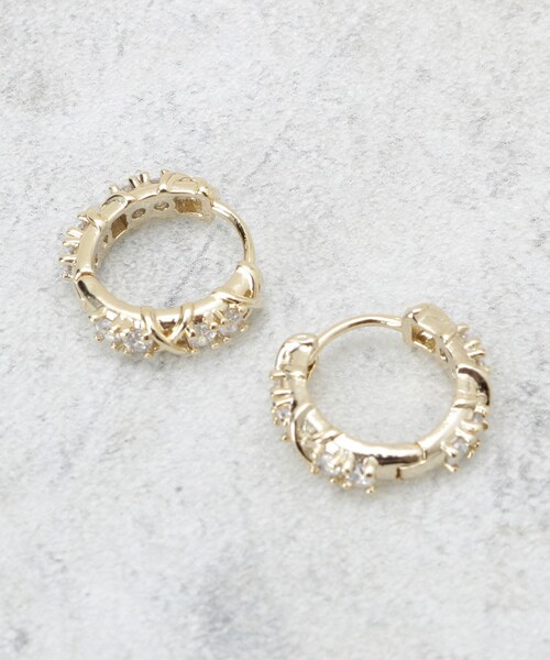 OPAQUE.CLIP（オペークドットクリップ）の「ビジューワンタッチピアス（ピアス（両耳用）・レディース・シルバー/ゴールド・00）」の3枚目の写真