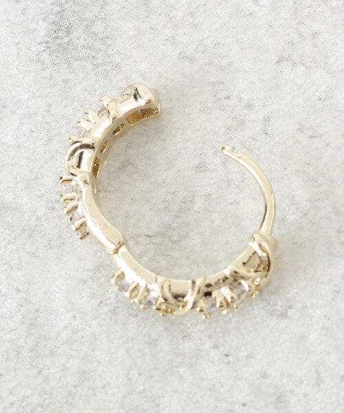 OPAQUE.CLIP（オペークドットクリップ）の「ビジューワンタッチピアス（ピアス（両耳用）・レディース・シルバー/ゴールド・00）」の5枚目の写真