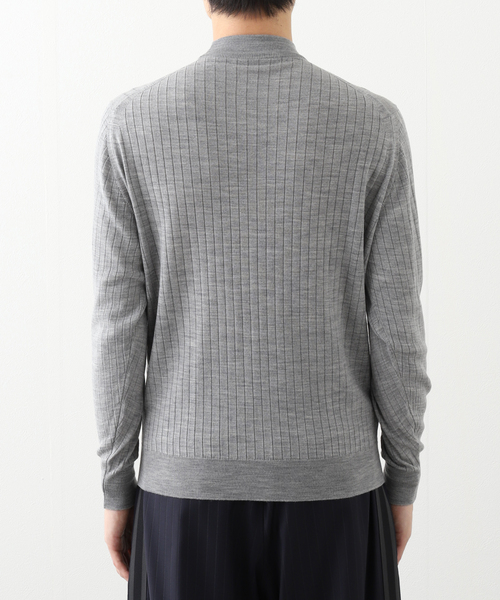 JOHN SMEDLEY(ジョンスメドレー)の「JOHN SMEDLEY (ジョンスメドレー) A4715 RIB MOCK NECK 30G(ニット/セーター・メンズ・チャコールグレー/ライトグレー/ブラック/ベージュ・MEDIUM/LARGE)」の15枚目の写真