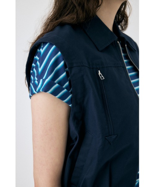 MOUSSY(マウジー)の「2WAY ジャケット(ブルゾン・レディース・オフホワイト/ベージュ/ダークネイビー・FREE)」の18枚目の写真