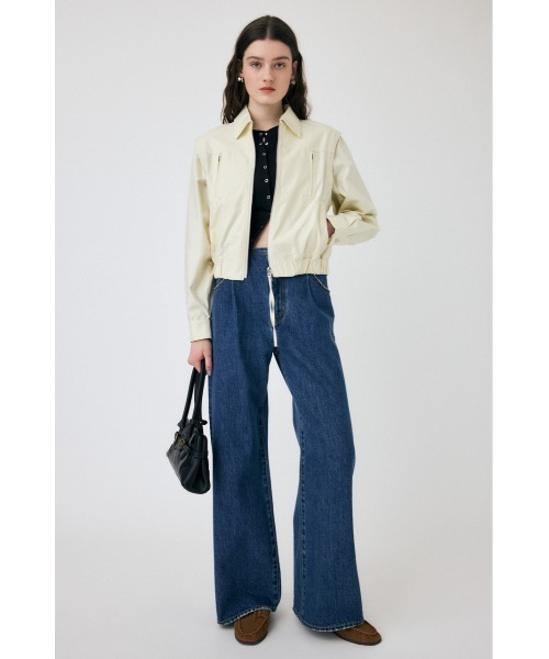 MOUSSY(マウジー)の「2WAY ジャケット(ブルゾン・レディース・オフホワイト/ベージュ/ダークネイビー・FREE)」の22枚目の写真