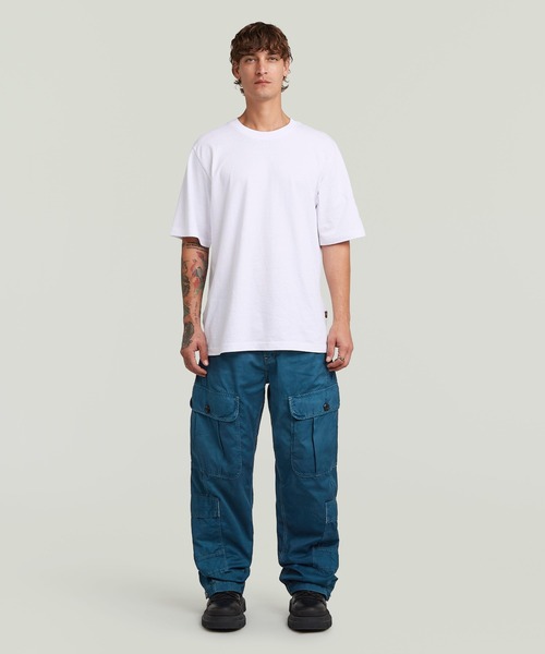G-STAR（ジースター）の「BEND 3D CARGO LOOSE JEANS/立体裁断ルーズカーゴジーンズ/ワイドデニムパンツ（デニムパンツ・メンズ・インディゴブルー・32/30/30/30/28/30/34/30/31/30/33/30）」の4枚目の写真