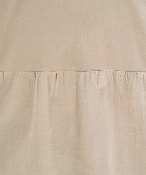 FREAK'S STORE(フリークスストア)の「限定展開 ピグメント加工 ドッキング フリル トップス(Tシャツ/カットソー・レディース・オフホワイト/ブルー/スミクロ/ベージュ/イエロー/グリーン・フリ-)」の19枚目の写真