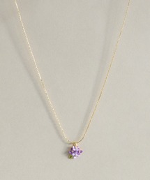 Zoule（ゾーラ）の「Zoule ゾーラ：FLOWER LETTER SERIES　flower letter４　花言葉　アジサイ　クローバー　ヒマワリ　ネックレス（ネックレス）」