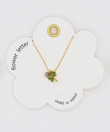 Zoule（ゾーラ）の「Zoule ゾーラ：FLOWER LETTER SERIES　flower letter４　花言葉　アジサイ　クローバー　ヒマワリ　ネックレス（ネックレス）」