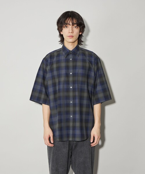CITEN(シテン)の「<CITEN>チェックスタンダードシャツ ショートスリーブ(シャツ/ブラウス・メンズ・ダークグレー・S/M/L)」の6枚目の写真