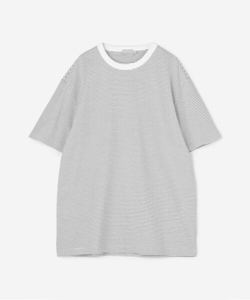 handvaerk(ハンドバーク)の「handvaerk | 60/2 クルーネック半袖Tシャツ STRIPE MEN(Tシャツ/カットソー・メンズ・ブラック系その他/ホワイト系その他・M/S/L/XL)」の2枚目の写真