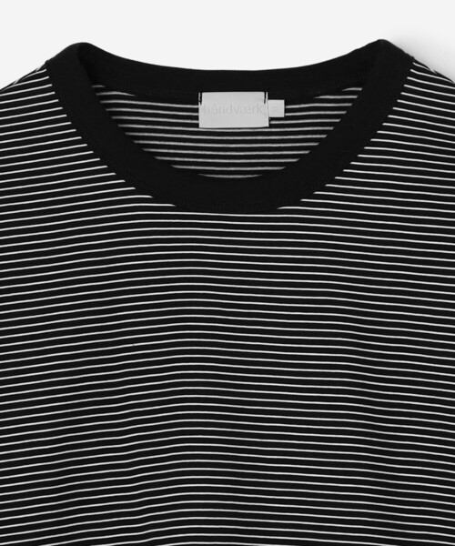 handvaerk(ハンドバーク)の「handvaerk | 60/2 クルーネック半袖Tシャツ STRIPE MEN(Tシャツ/カットソー・メンズ・ブラック系その他/ホワイト系その他・M/S/L/XL)」の12枚目の写真