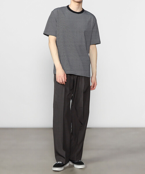 handvaerk(ハンドバーク)の「handvaerk | 60/2 クルーネック半袖Tシャツ STRIPE MEN(Tシャツ/カットソー・メンズ・ブラック系その他/ホワイト系その他・M/S/L/XL)」の5枚目の写真