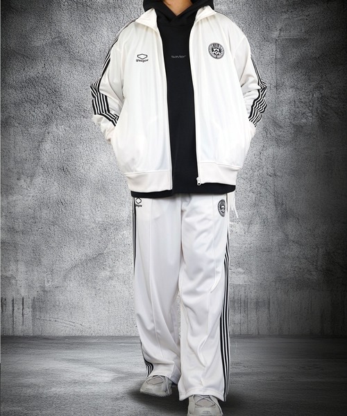 Burner（バーナー）の「【GROOVY STORE】SETUP対応　サイドライントラックパンツ（その他パンツ・メンズ・チャコールグレー/アイボリー・L/LL/M）」の3枚目の写真