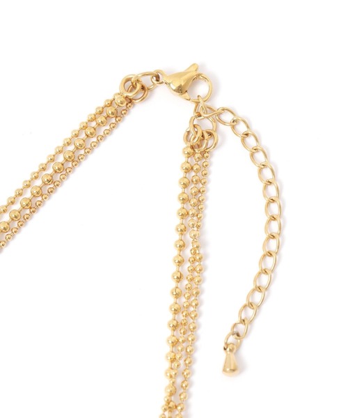 GLOBAL WORK（グローバルワーク）の「ステンレスボール3連ネックレス/325802（ネックレス・レディース・ゴールド/シルバー・ONE SIZE）」の4枚目の写真