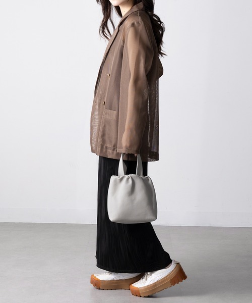 TIDEWAY（タイドウェイ）の「【TIDEWAY】PUF ELASTIC TOTE ※T3151（トートバッグ・レディース・ブラック/グレー/ブラウン・FREE）」の8枚目の写真