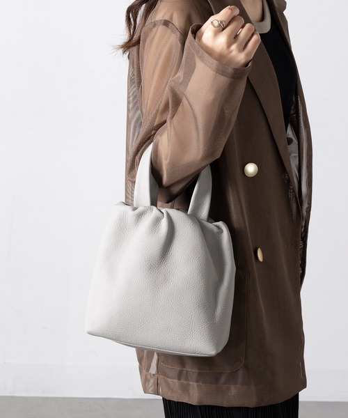 TIDEWAY（タイドウェイ）の「【TIDEWAY】PUF ELASTIC TOTE ※T3151（トートバッグ・レディース・ブラック/グレー/ブラウン・FREE）」の4枚目の写真