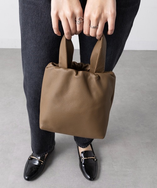 TIDEWAY（タイドウェイ）の「【TIDEWAY】PUF ELASTIC TOTE ※T3151（トートバッグ・レディース・ブラック/グレー/ブラウン・FREE）」の9枚目の写真