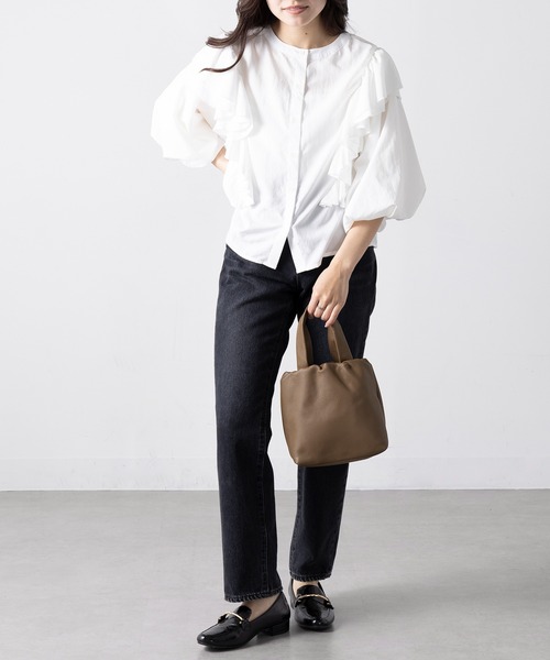 TIDEWAY（タイドウェイ）の「【TIDEWAY】PUF ELASTIC TOTE ※T3151（トートバッグ・レディース・ブラック/グレー/ブラウン・FREE）」の11枚目の写真