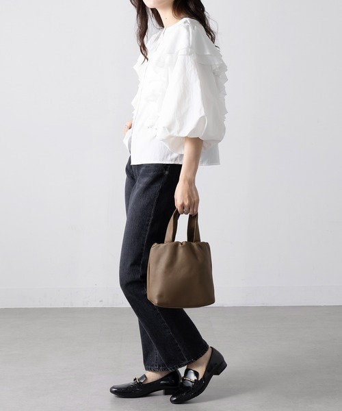 TIDEWAY（タイドウェイ）の「【TIDEWAY】PUF ELASTIC TOTE ※T3151（トートバッグ・レディース・ブラック/グレー/ブラウン・FREE）」の12枚目の写真