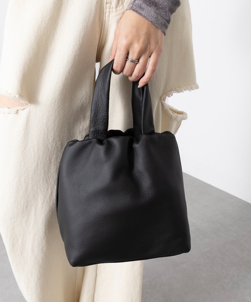 TIDEWAY（タイドウェイ）の「【TIDEWAY】PUF ELASTIC TOTE ※T3151（トートバッグ・レディース・ブラック/グレー/ブラウン・FREE）」の16枚目の写真