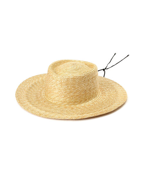 Odds（オッズ）の「ODDS/オッズ　MUGI PORKPIE HAT　ハット　カンカン帽（ハット・レディース・ブラック/ナチュラル・F）」の11枚目の写真