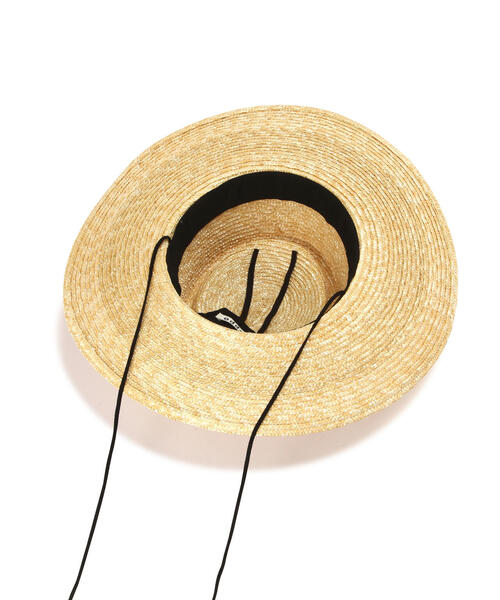 Odds（オッズ）の「ODDS/オッズ　MUGI PORKPIE HAT　ハット　カンカン帽（ハット・レディース・ブラック/ナチュラル・F）」の9枚目の写真