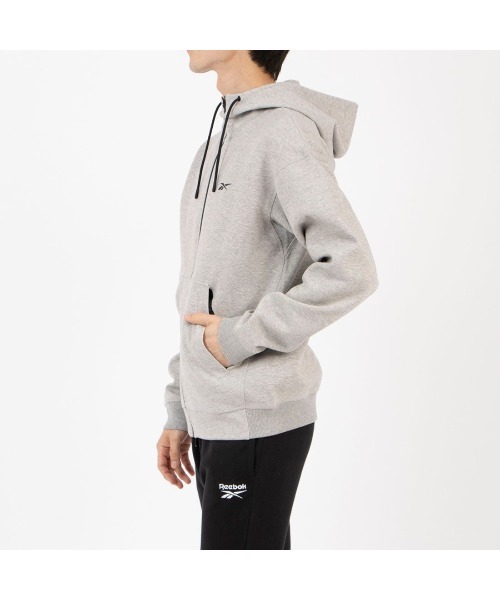 Reebok(リーボック)の「アスリート フルジップ / ATHLETE FULL ZIP(パーカー・メンズ・グレー・MEDIUM/LARGE/SMALL/XX-LARGE/X-LARGE)」の2枚目の写真