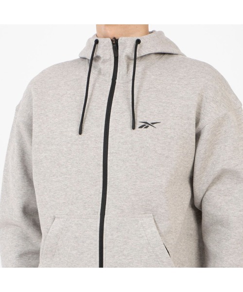 Reebok(リーボック)の「アスリート フルジップ / ATHLETE FULL ZIP(パーカー・メンズ・グレー・MEDIUM/LARGE/SMALL/XX-LARGE/X-LARGE)」の4枚目の写真