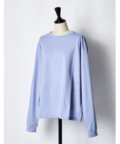 RUMCHE（ラムシェ）の「"Roy Taro" Art Print Long Sleeve T-shirt / "Roy taro"アートプリントロングスリーブTシャツ（Tシャツ/カットソー・レディース・ホワイト/ブラック/サックスブルー・FREE）」の8枚目の写真