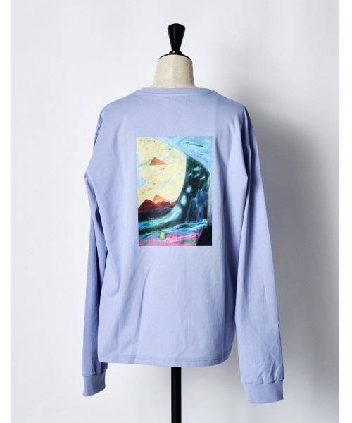 RUMCHE（ラムシェ）の「"Roy Taro" Art Print Long Sleeve T-shirt / "Roy taro"アートプリントロングスリーブTシャツ（Tシャツ/カットソー・レディース・ホワイト/ブラック/サックスブルー・FREE）」の9枚目の写真