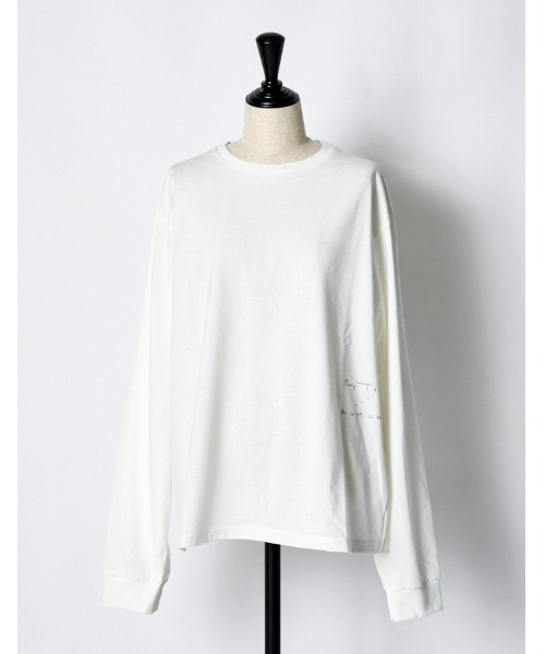 RUMCHE（ラムシェ）の「"Roy Taro" Art Print Long Sleeve T-shirt / "Roy taro"アートプリントロングスリーブTシャツ（Tシャツ/カットソー・レディース・ホワイト/ブラック/サックスブルー・FREE）」の15枚目の写真