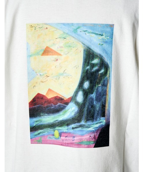 RUMCHE（ラムシェ）の「"Roy Taro" Art Print Long Sleeve T-shirt / "Roy taro"アートプリントロングスリーブTシャツ（Tシャツ/カットソー・レディース・ホワイト/ブラック/サックスブルー・FREE）」の18枚目の写真