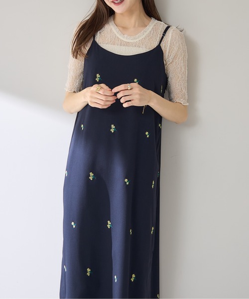 ZOZO限定】フラワー刺繍キャミワンピース（ワンピース