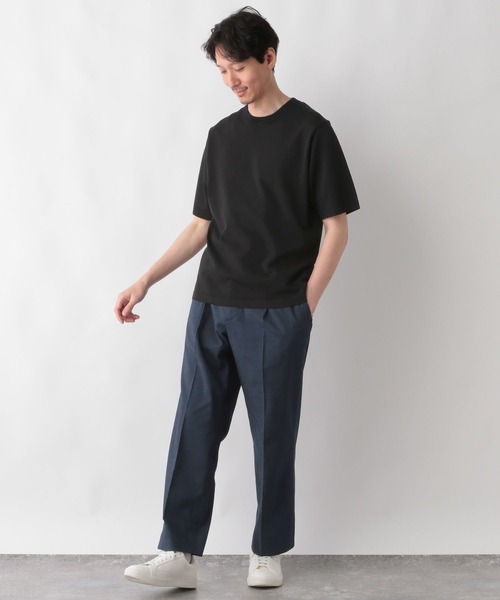 GLOBAL WORK（グローバルワーク）の「アンチピリングハイゲージニット/クルー/半袖/287539（ニット/セーター・メンズ・ブラック/ライトグレー/ダークブラウン/ネイビー・SMALL/X-LARGE/LARGE/MEDIUM）」の6枚目の写真