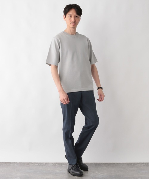 GLOBAL WORK（グローバルワーク）の「アンチピリングハイゲージニット/クルー/半袖/287539（ニット/セーター・メンズ・ブラック/ライトグレー/ダークブラウン/ネイビー・SMALL/X-LARGE/LARGE/MEDIUM）」の9枚目の写真