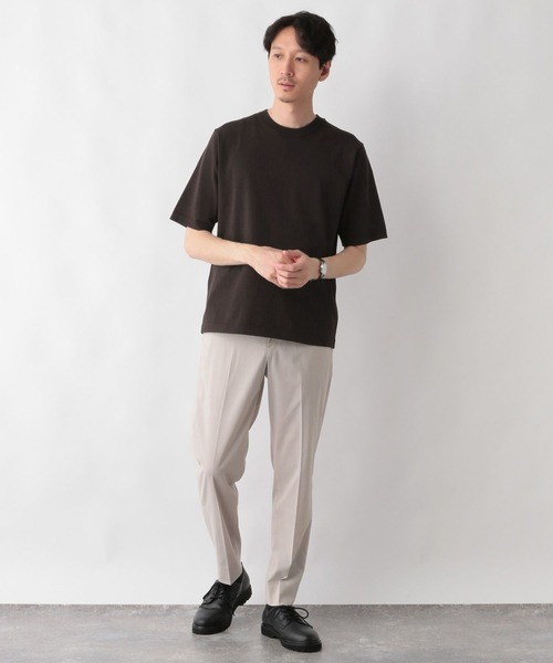 GLOBAL WORK（グローバルワーク）の「アンチピリングハイゲージニット/クルー/半袖/287539（ニット/セーター・メンズ・ブラック/ライトグレー/ダークブラウン/ネイビー・SMALL/X-LARGE/LARGE/MEDIUM）」の12枚目の写真