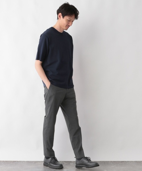 GLOBAL WORK（グローバルワーク）の「アンチピリングハイゲージニット/クルー/半袖/287539（ニット/セーター・メンズ・ブラック/ライトグレー/ダークブラウン/ネイビー・SMALL/X-LARGE/LARGE/MEDIUM）」の15枚目の写真