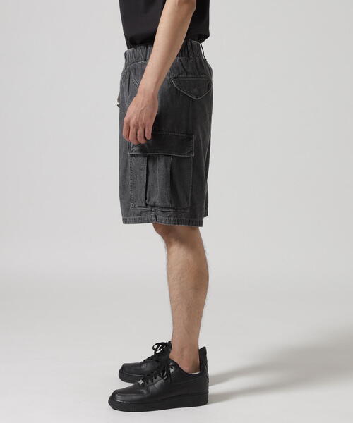AVIREX(アヴィレックス)の「《直営店限定》DENIM EASY CARGO SHORTS / デニム イージーカーゴショーツ / AVIREX / アヴィレックス(その他パンツ・メンズ・その他35/ブラック・L/XL/2XL/M)」の9枚目の写真