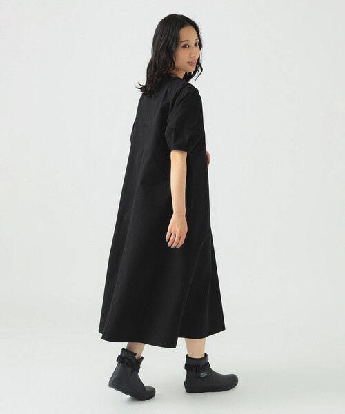 B:MING by BEAMS(ビーミングバイビームス)の「撥水 タック ワンピース(S~L)(ワンピース・レディース・ブラック/ブラウン系その他・SMALL/MEDIUM/LARGE)」の6枚目の写真