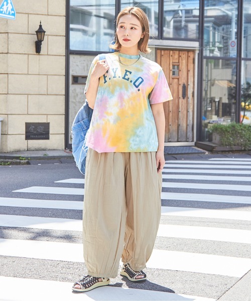 CUBE SUGAR（キューブシュガー）の「インドコットンキャンブリックバルーンギャザーパンツ（その他パンツ・レディース・ブラック/ベージュ/イエロー/オレンジ/カーキ・M）」の11枚目の写真