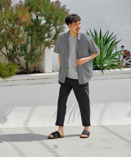 FOUND GOOD（ファウンドグッド）の「サッカーハンソデシャツ（シャツ/ブラウス・メンズ・ブラック/ブラウン系/レッド系/ブルー系・XL/L/M/S）」の6枚目の写真