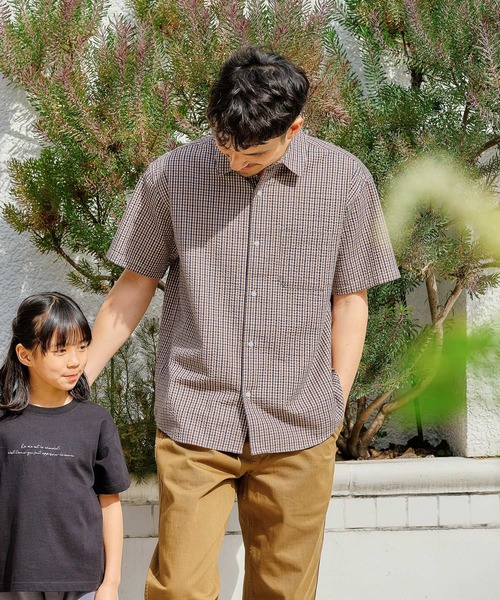 FOUND GOOD（ファウンドグッド）の「サッカーハンソデシャツ（シャツ/ブラウス・メンズ・ブラック/ブラウン系/レッド系/ブルー系・XL/L/M/S）」の10枚目の写真