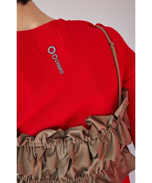 CIRCLE CUT BLOCKING KT TOP（ニット/セーター）｜OMMO（オーエム