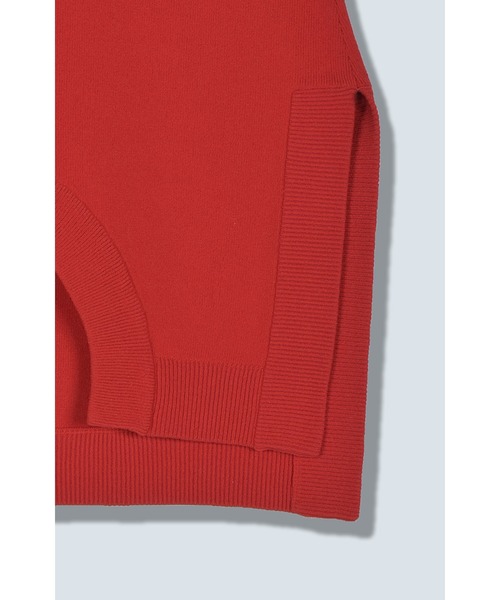 OMMO(オーエムエムオー)の「CIRCLE CUT BLOCKING KT TOP(ニット/セーター・レディース・レッド/ブラック/カーキ/ブルー/ブラック系その他・FREE)」の18枚目の写真