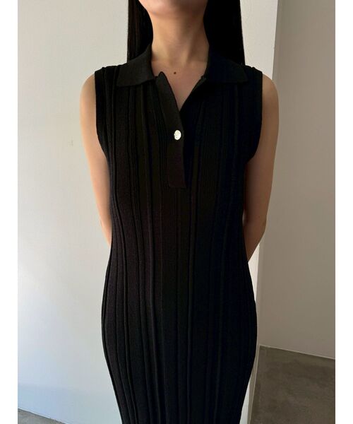 LAGUNAMOON（ラグナムーン）の「シャツカラーメランジニットワンピース（ワンピース・レディース・オレンジ/ミント/ブラック・SMALL/MEDIUM）」の11枚目の写真